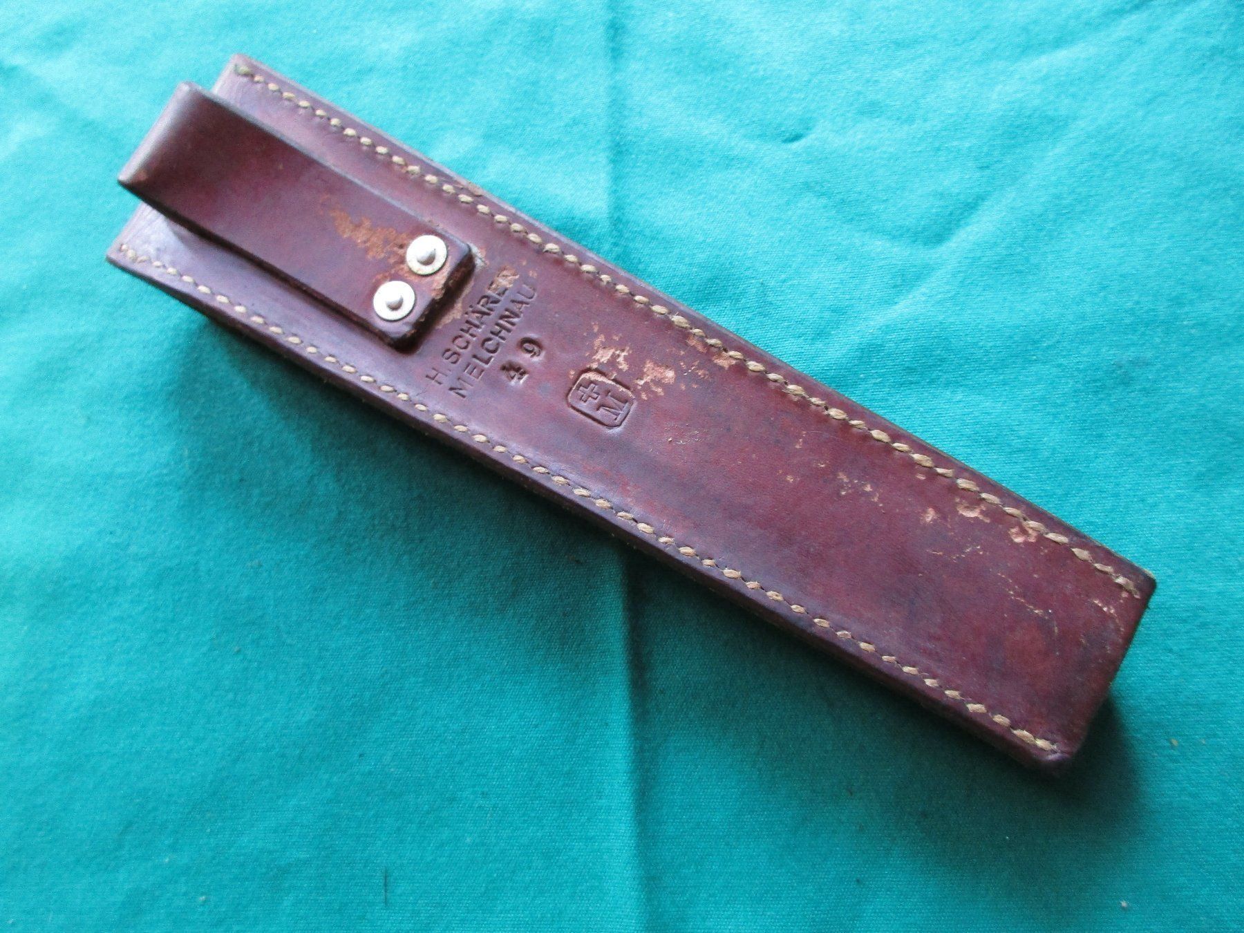 Schweizer Armee Armi bianche: Futteral zu Schiessbecher K31,1949 – Usato da Bowil venduto da vifi01 2