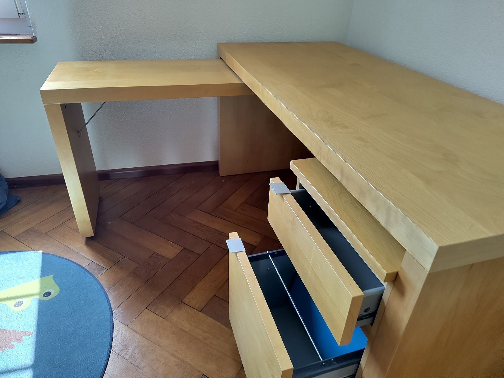 Scrivanie: Bürotisch Holzoptik L-Form mit Schubladen – Usato da Erschwil venduto da andrea-g