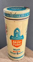 Alte Blechdose Klosterfrau Aktiv-Puder Wund- Kinderpuder