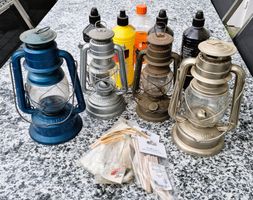 Set Petrollampen mit Zubehör