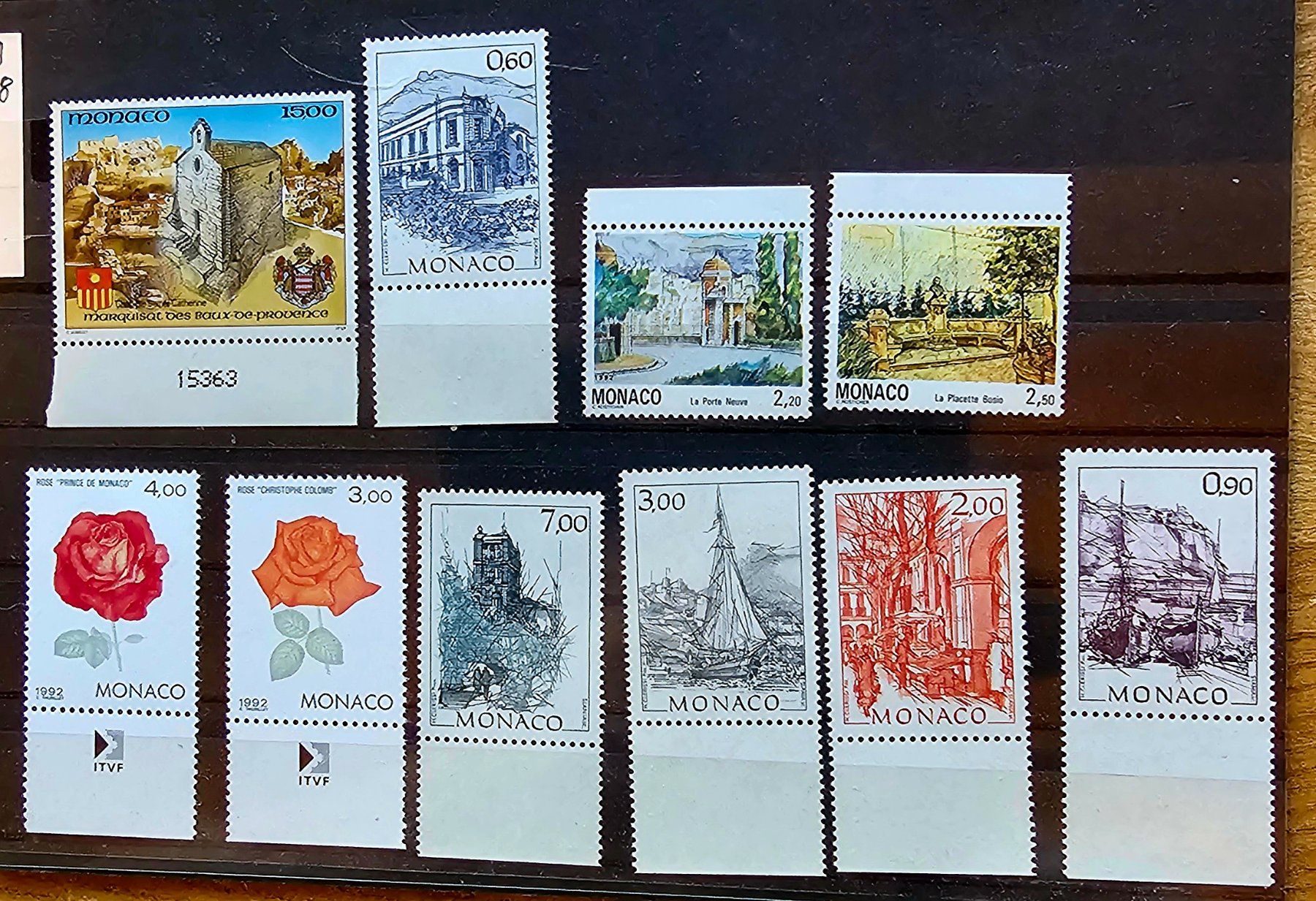 Tutti i francobolli: MONACO timbres neufs ** ~1992 – Nuovo (secondo la descrizione) da Les Valettes venduto da Nuba1