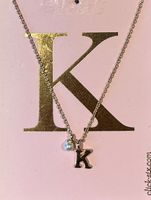 GOLD COATED Halskette Buchstabe „K“ 💛 NEU & OVP ✨