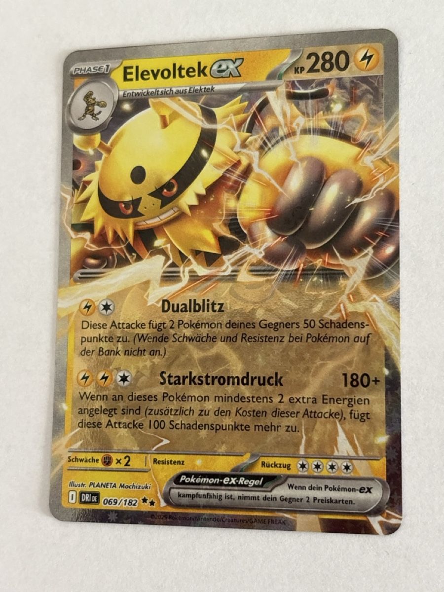 Pokémon Carte collezionabili: Elovoltek ex 069/182 ewige Riwalen Pokémon – Nuovo (secondo la descrizione) da Knonau venduto da nat_7csw