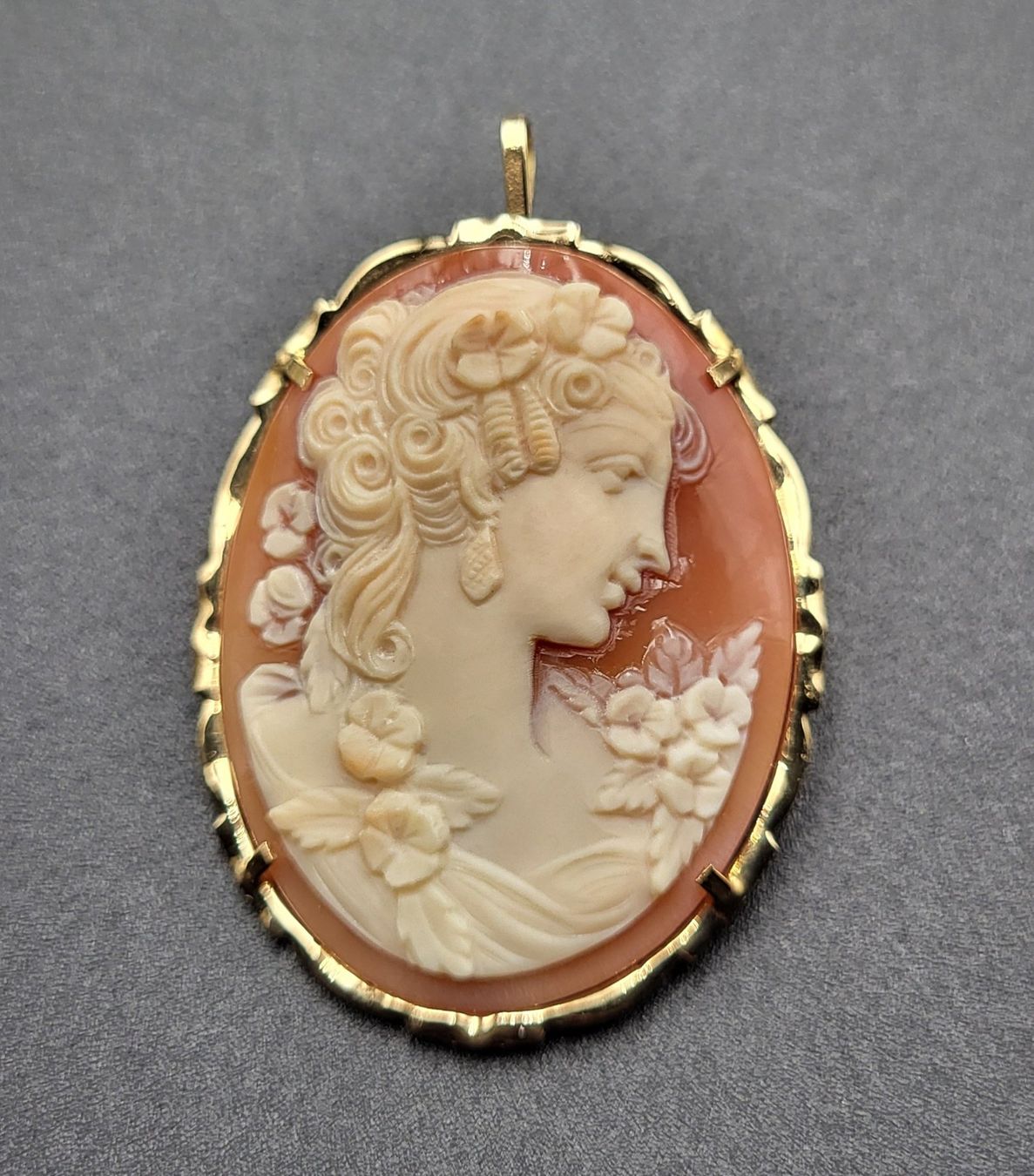 Ciondoli: Gold 585 Kamee Anhänger/Broche – Usato da Wald ZH venduto da Dasilver 5