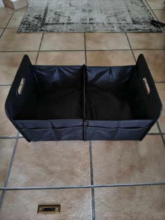 Faltbare Auto Kofferraumtasche mit Fächern schwarz. 50*31*26