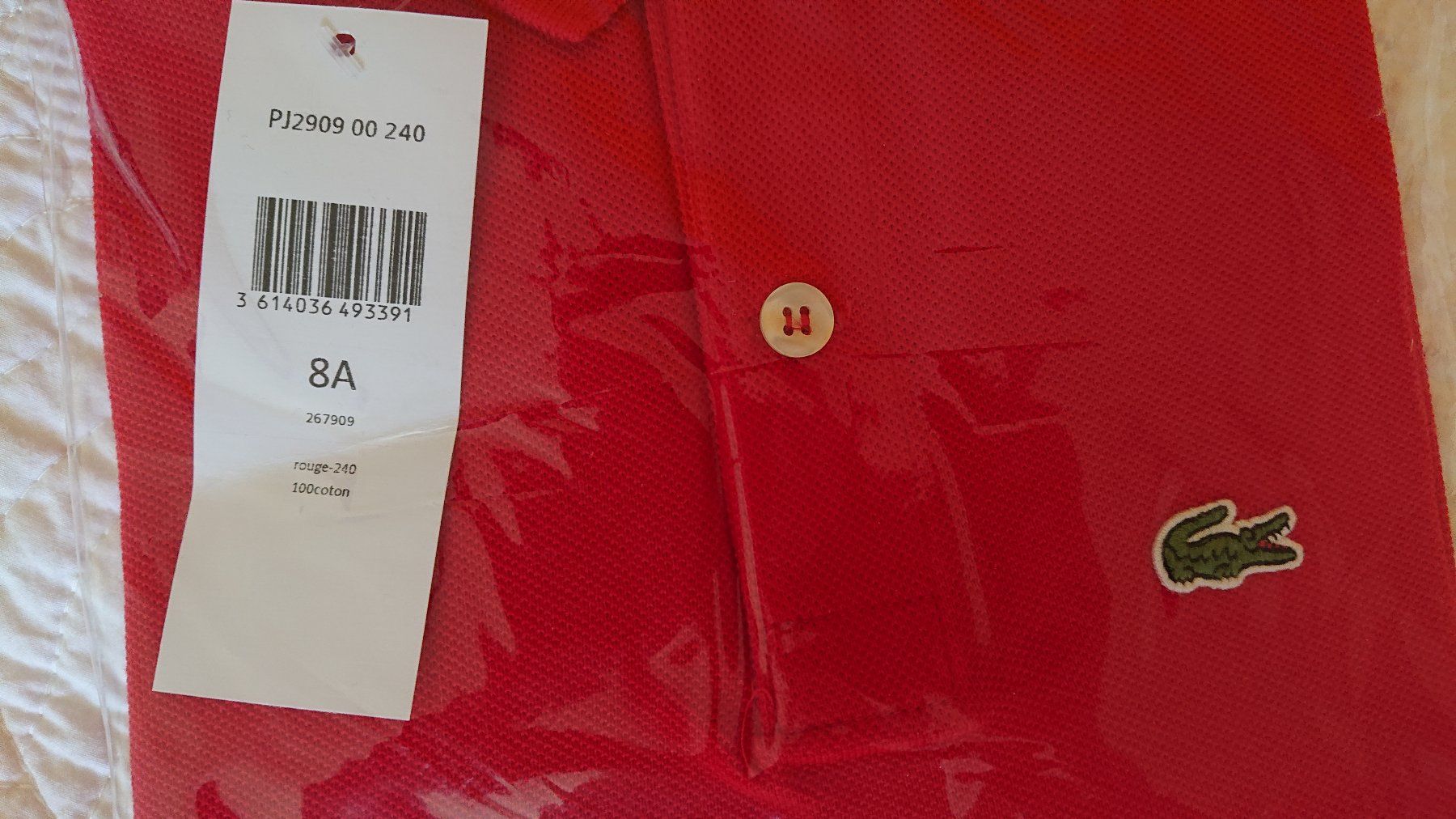 Lacoste Camicie, T-shirt & Polo: Lacoste Jungen Poloshirt  Grosse 8A – Nuovo e nell'imballaggio originale da Bottmingen venduto da Malina_Outlet 2