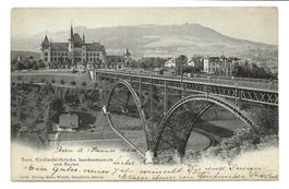 Bern - Stadt - Kirchenfeldbrücke - Landesmuseum  Gurten 1905