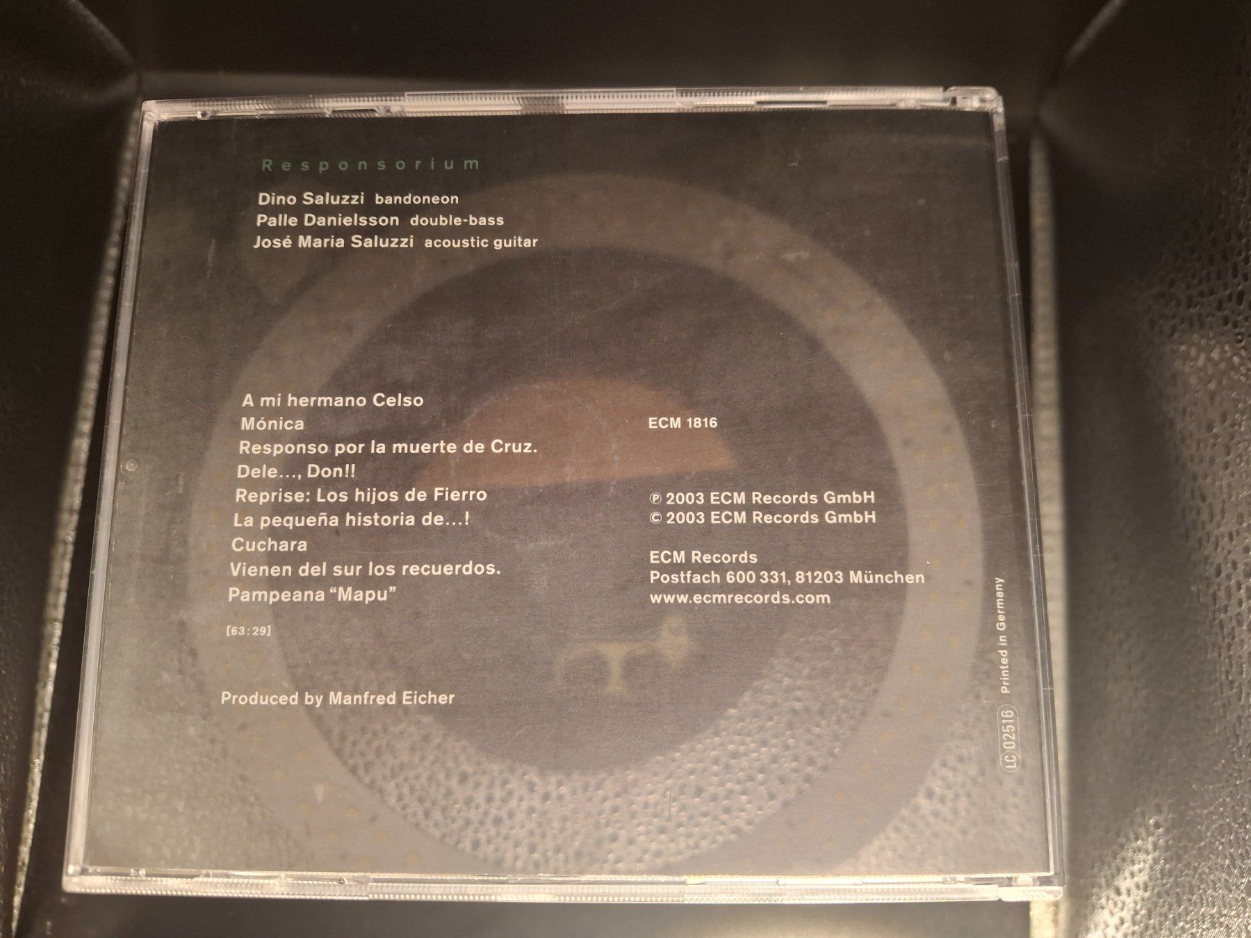 CDs: Dino Saluzzi – Responsorium – Gebraucht aus St.Gallen von CD_jalamusic 1