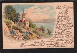 Montreux VD, Stabstempel Kradolf , gel.1899