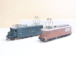 Doppelpack 2 x HAG SBB/BLS Re 4/4 / Ae 4/7 E-Lok H0 AC