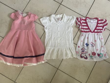 3 süsse Sommerkleider Gr. 110/116, Top Zustand für Mädchen!