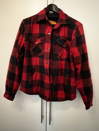 Feather Motorwear Hemd Grösse 38 rot schwarz Karos