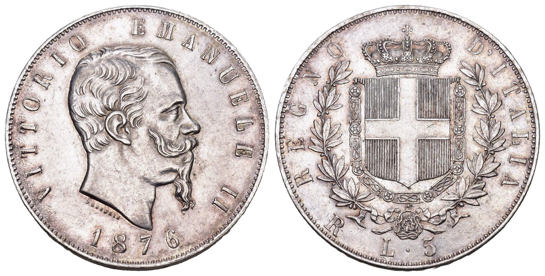 Tutti le monete: Italien 1876 – Usato da Bern venduto da numismatictops