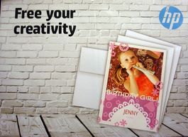 HP 10 x Fotopapiere & 5 x Couverts