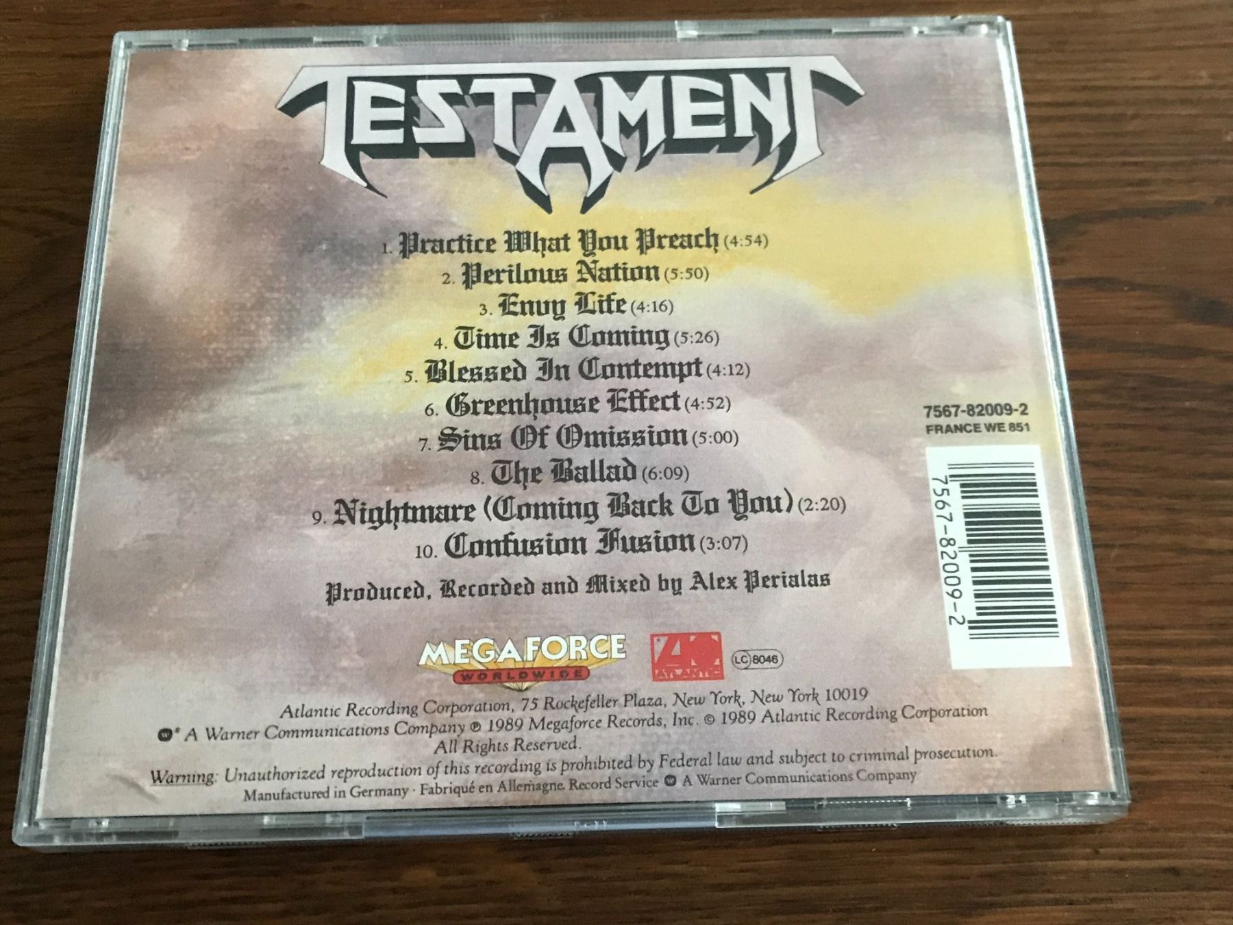CD: TESTAMENT - Practice What You Preach - Trash Metal – Usato da Buchs AG venduto da Archie 2