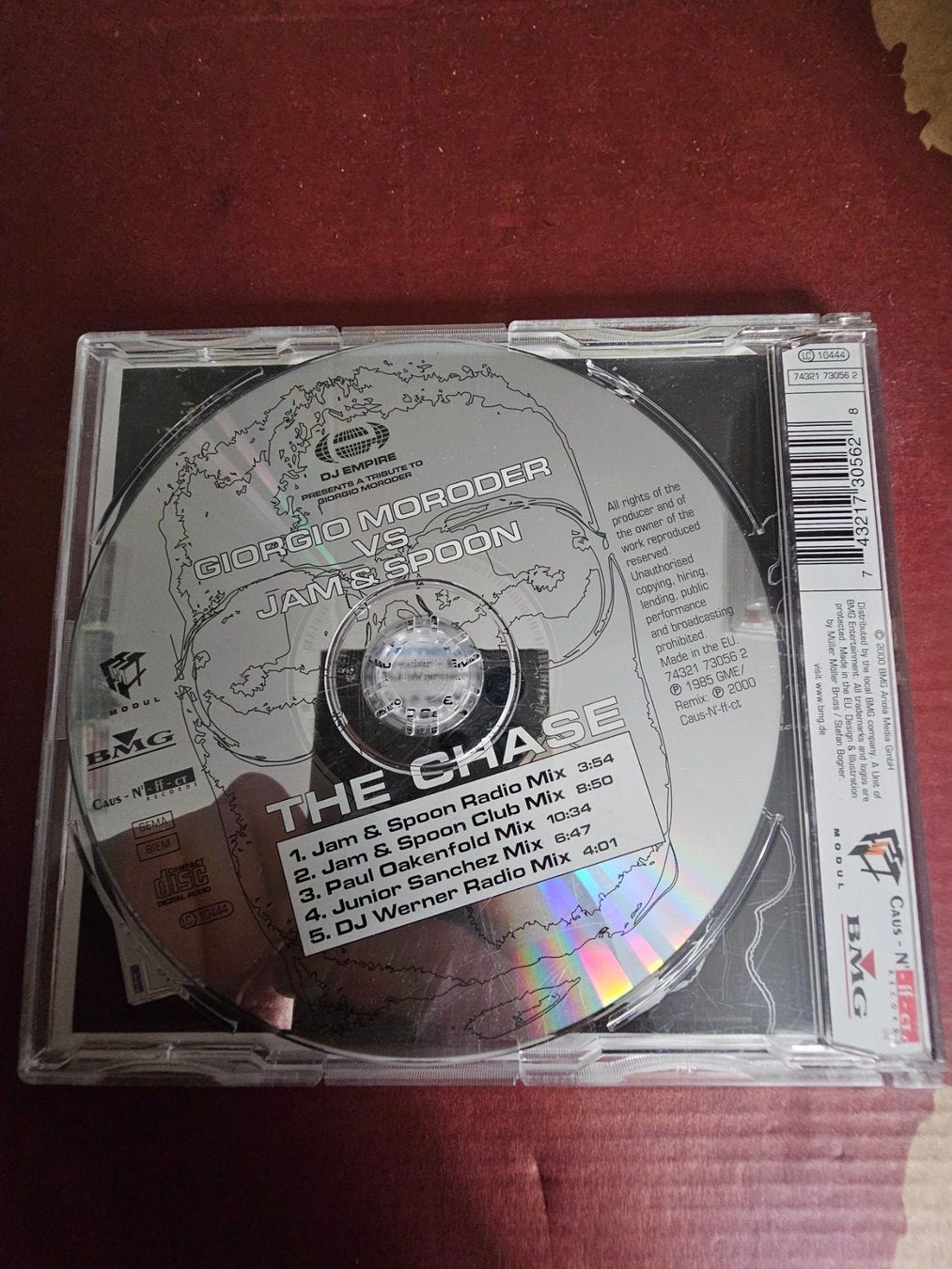 CD: CD Single - Giorgio Moroder Vs Jam & Spoon – The Chase – Usato da Biberist venduto da Foolio0 1