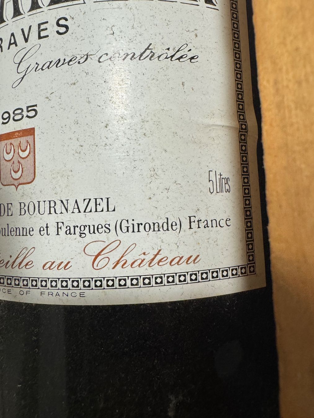 Vino: Château de Cardaillan 1985 Jéroboam 5L – Nuovo e nell'imballaggio originale da Kestenholz venduto da cvx_889vv 2