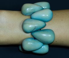 Bracelet extensible - bleu ciel
