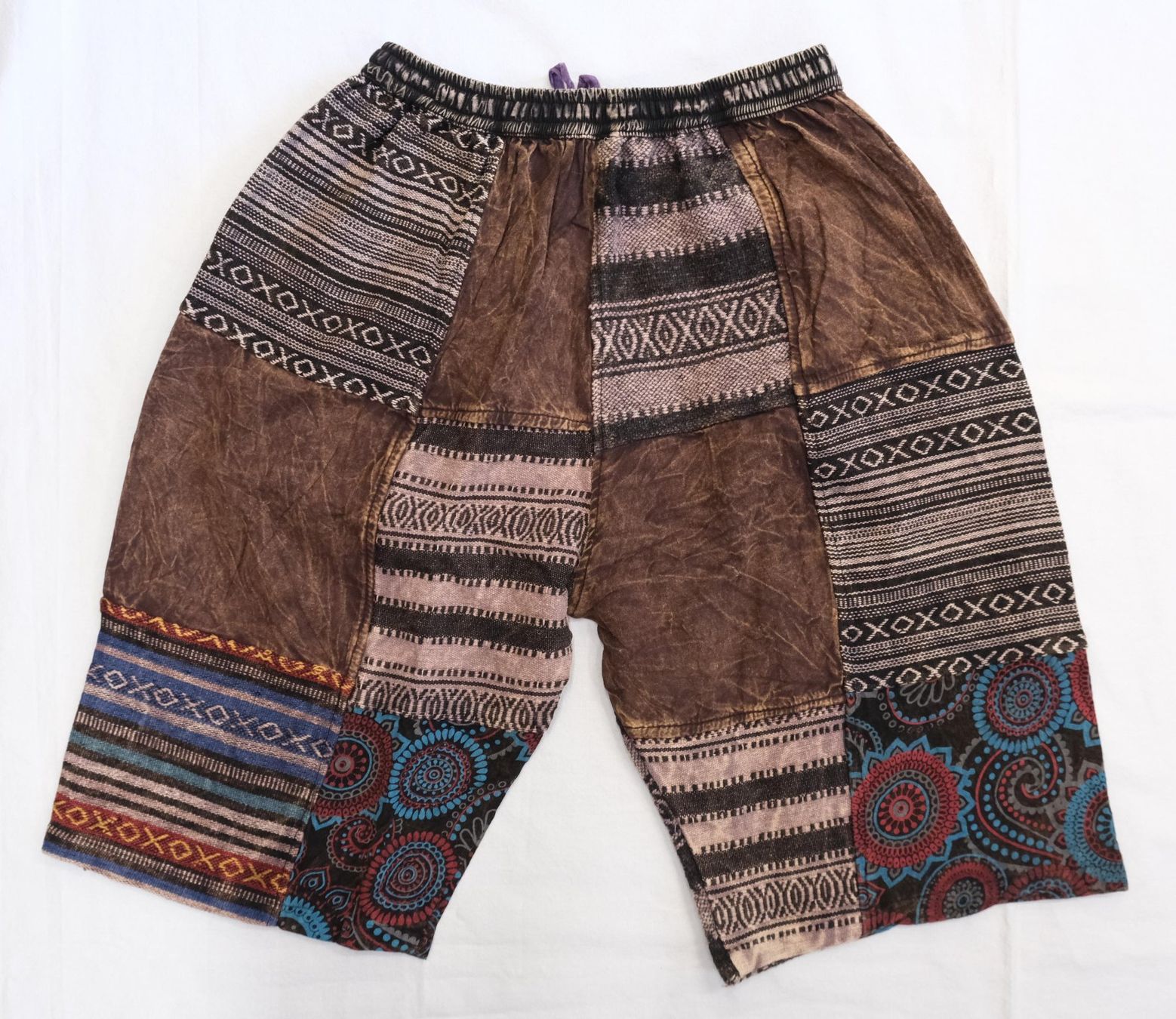 Hosen: Kurze Hose Shorts Patchwork Baumwolle Schlupfhose Grösse L – Neu (gemäss Beschreibung) aus Zürich von Masala-Oase 1
