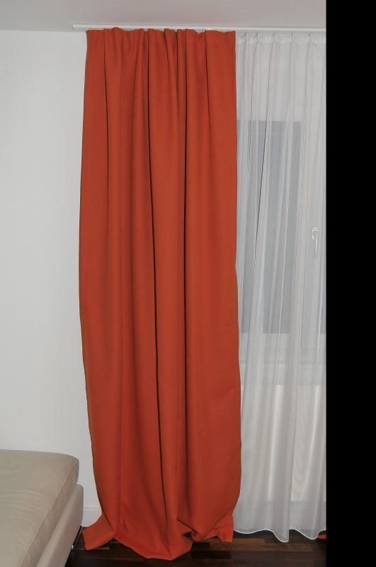 Tende: Verdunkelungsvorhang  mit Gleiter Orange – Nuovo e nell'imballaggio originale da SIEBNEN venduto da fiuman1 1