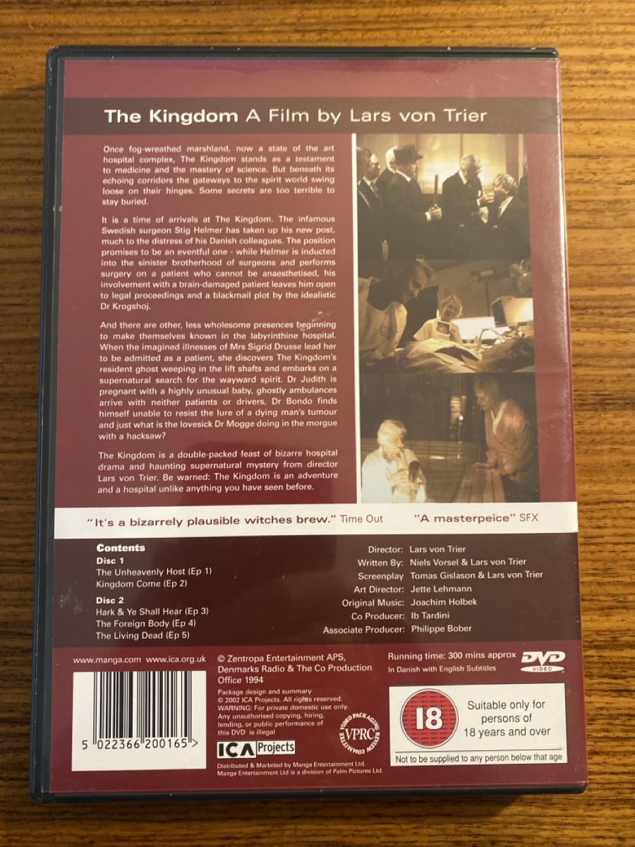 Tutti i DVDs: The Kingdom - Lars von Trier - UK Import – Usato da Rüschlikon venduto da Granulat204 1