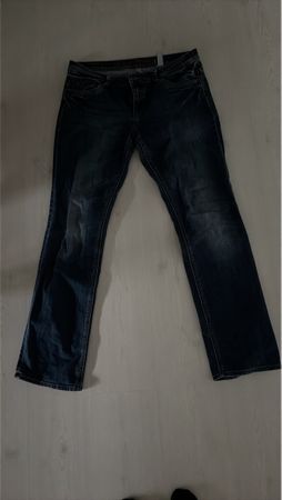 Hochwertig Jeans Hose, dunkelblau, Grösse 42/34