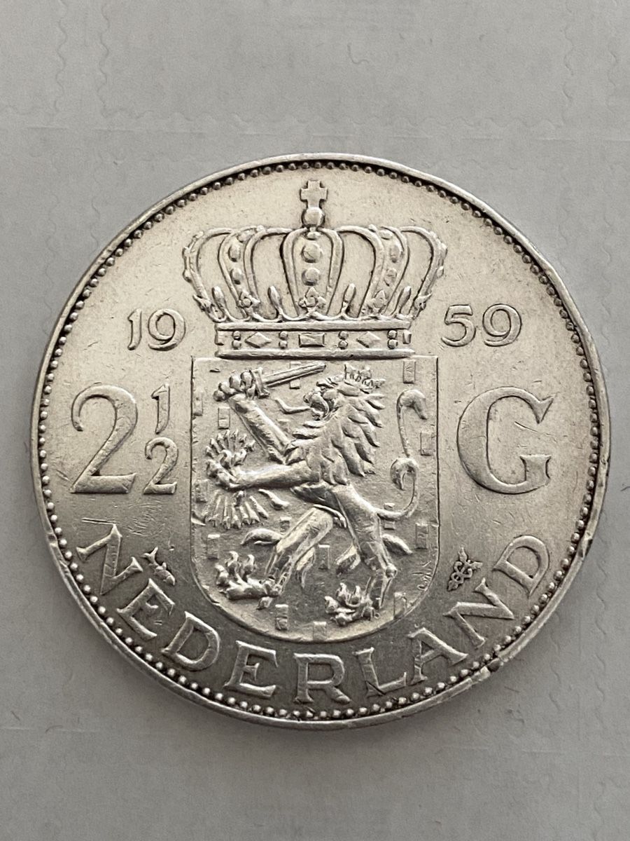 Alle Münzen: Pays-Bas, 2.1/2 gulden 1959 argent – Gebraucht aus Corsier-sur-Vevey von Ginoarturo 1