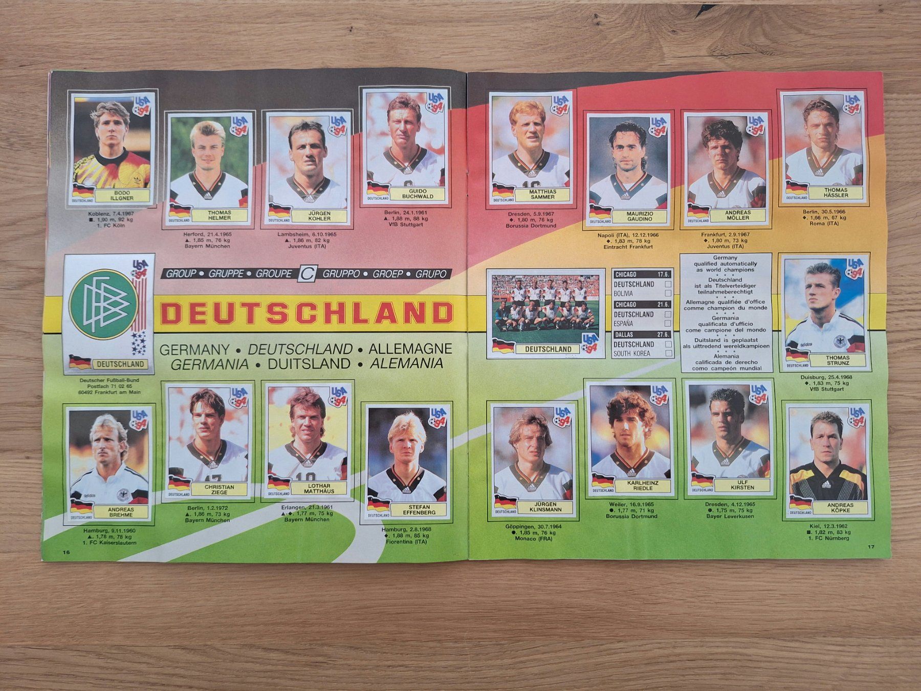 Panini Alben: PANINI WORLD CUP 1994 – Gebraucht aus St. Gallen von Matrix023 4