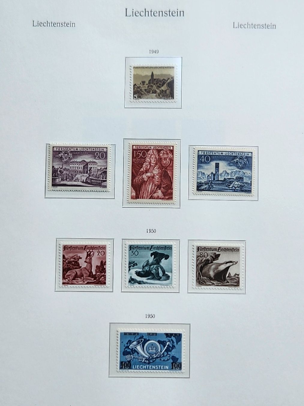 Tutti i francobolli: Liechtenstein 1945-2000 Postfrisch Komplett Sammlung 4000 Fr – Nuovo (secondo la descrizione) da Kriens venduto da Nidfeld45 5