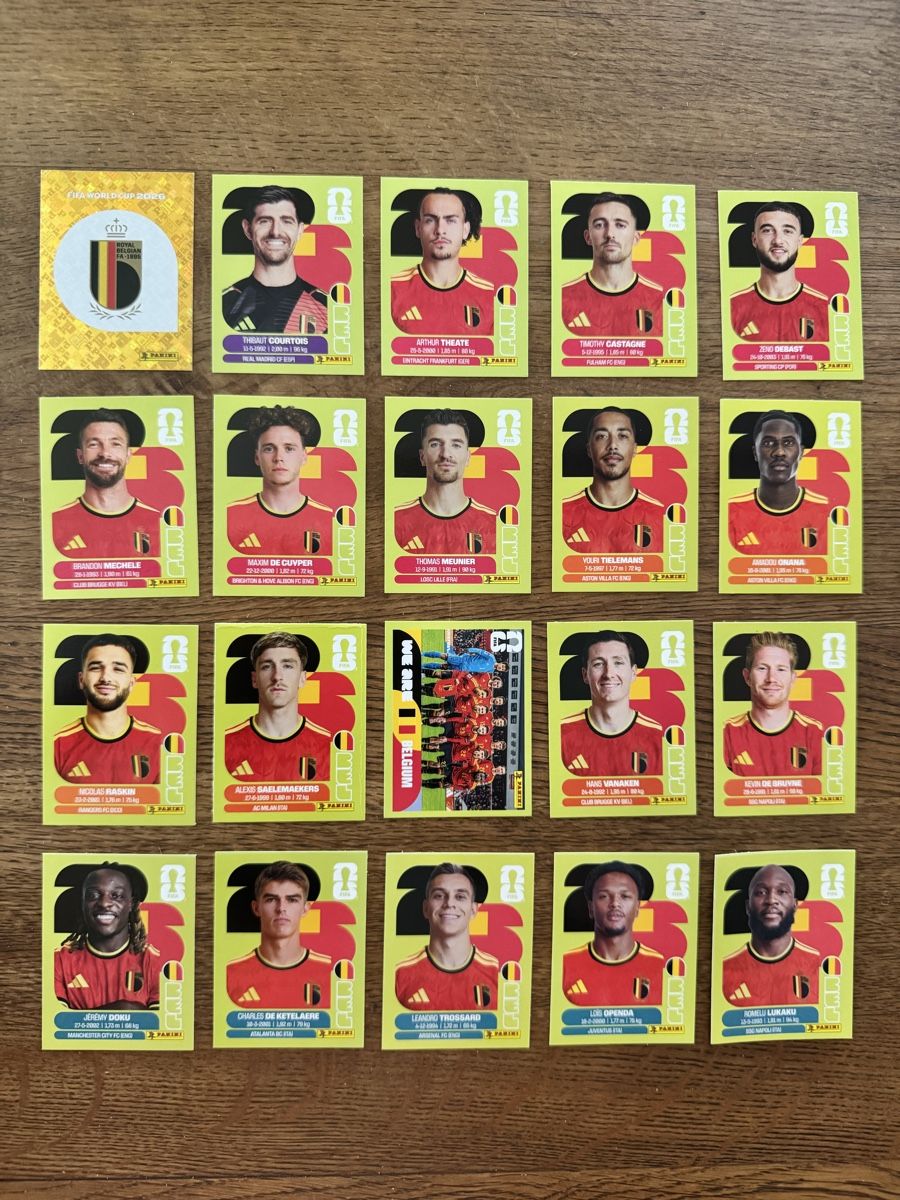 Panini Sammelbilder & Trading cards: Belgien Panini WM 2026 – Neu (gemäss Beschreibung) aus Emmenbrücke von Lukee1901