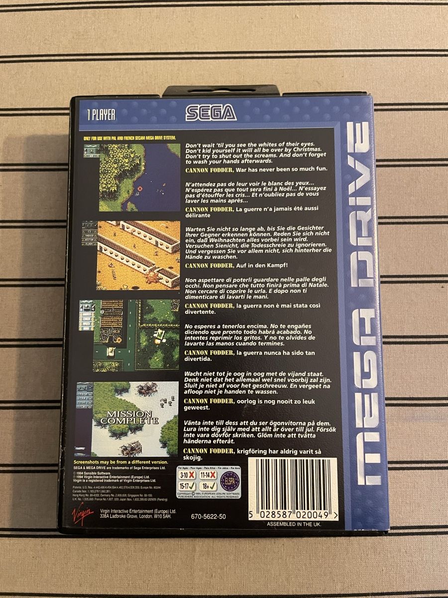 Giochi: Cannon Fodder – Usato da Reconvilier venduto da Frenchy78 1