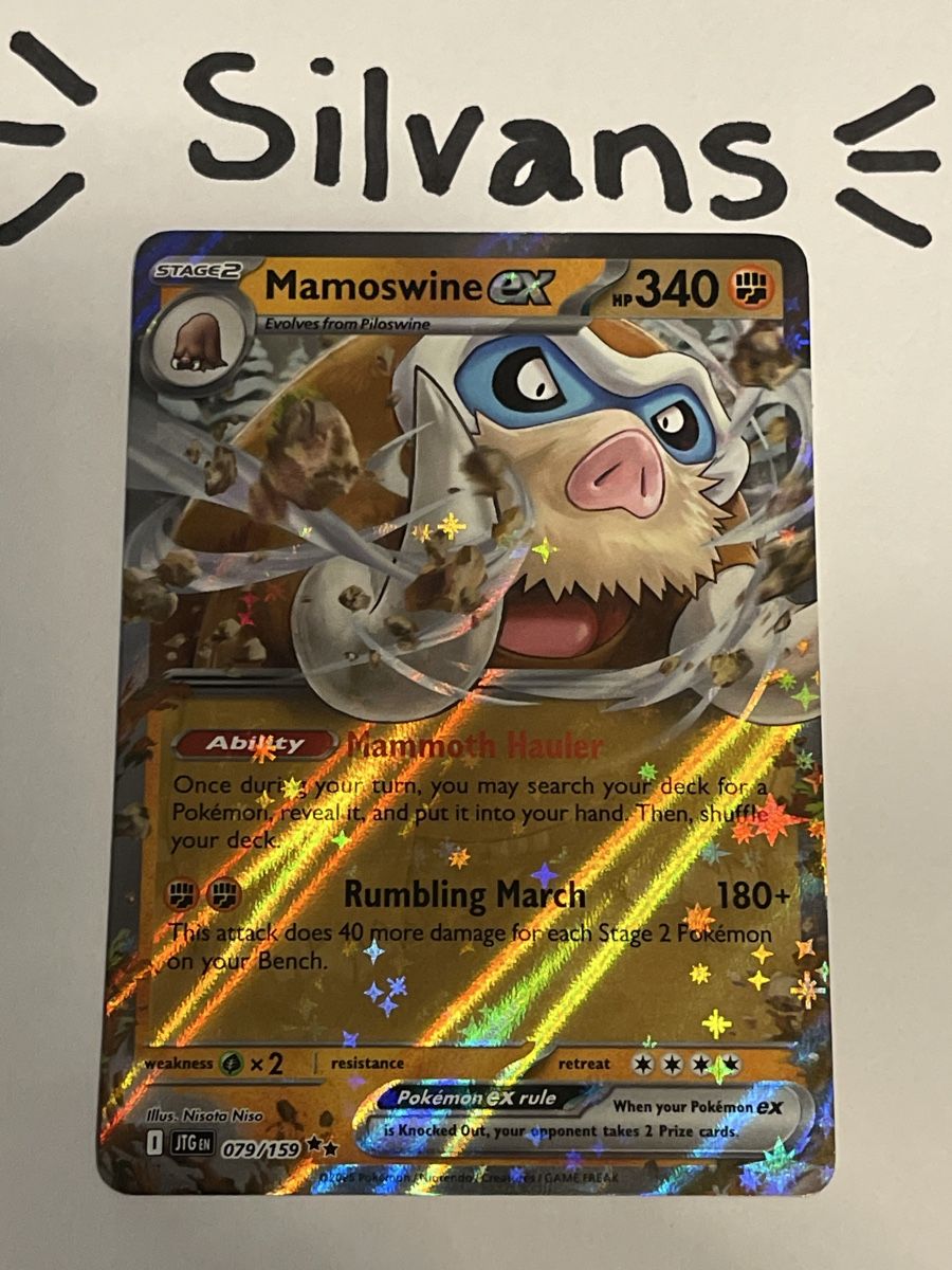 Pokémon Carte collezionabili: Mamoswine ex 079/159 Journey Together Englisch – Nuovo (secondo la descrizione) da Wil SG venduto da Silvans