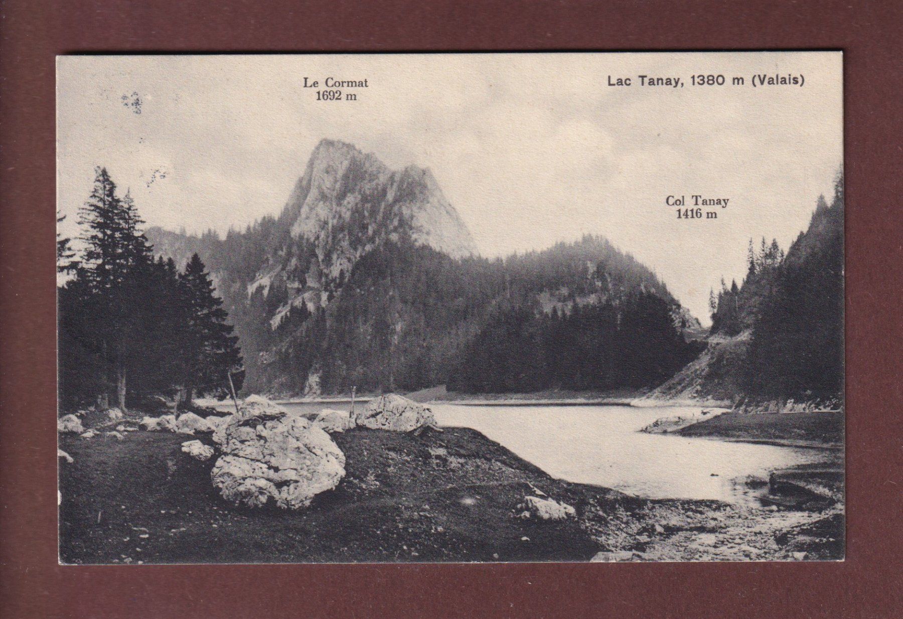 Cartoline postali: LAC TANAY - Le Cormat - 1914 – Usato da Pully venduto da nicecards-shop