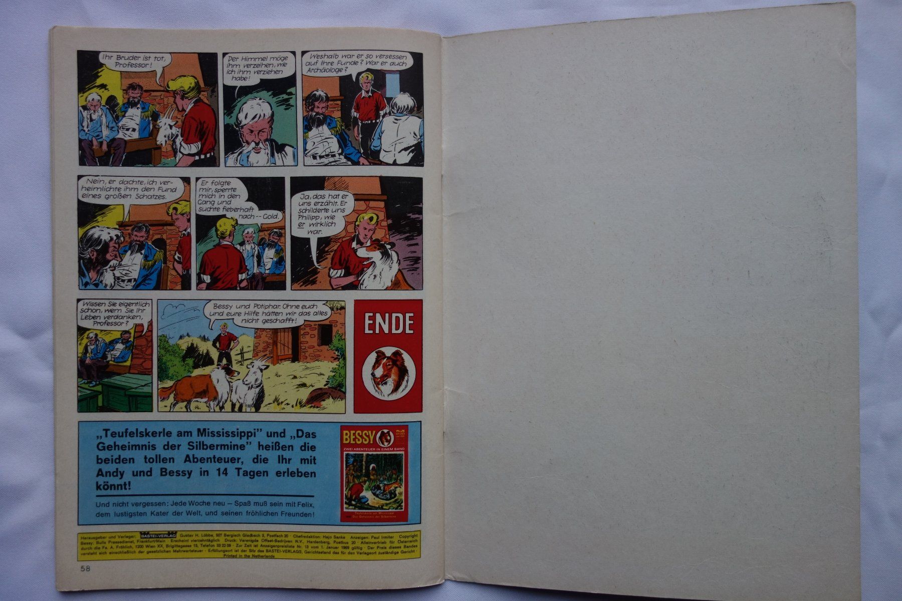 Fumetti: BESSY DOPPELBAND Nr. 5 - GRATIS VERSAND ! – Usato da Luzern venduto da ron_35 7