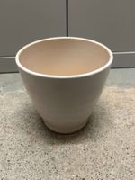 Blumentopf Keramik hellbeige rund gebrauchter Zustand