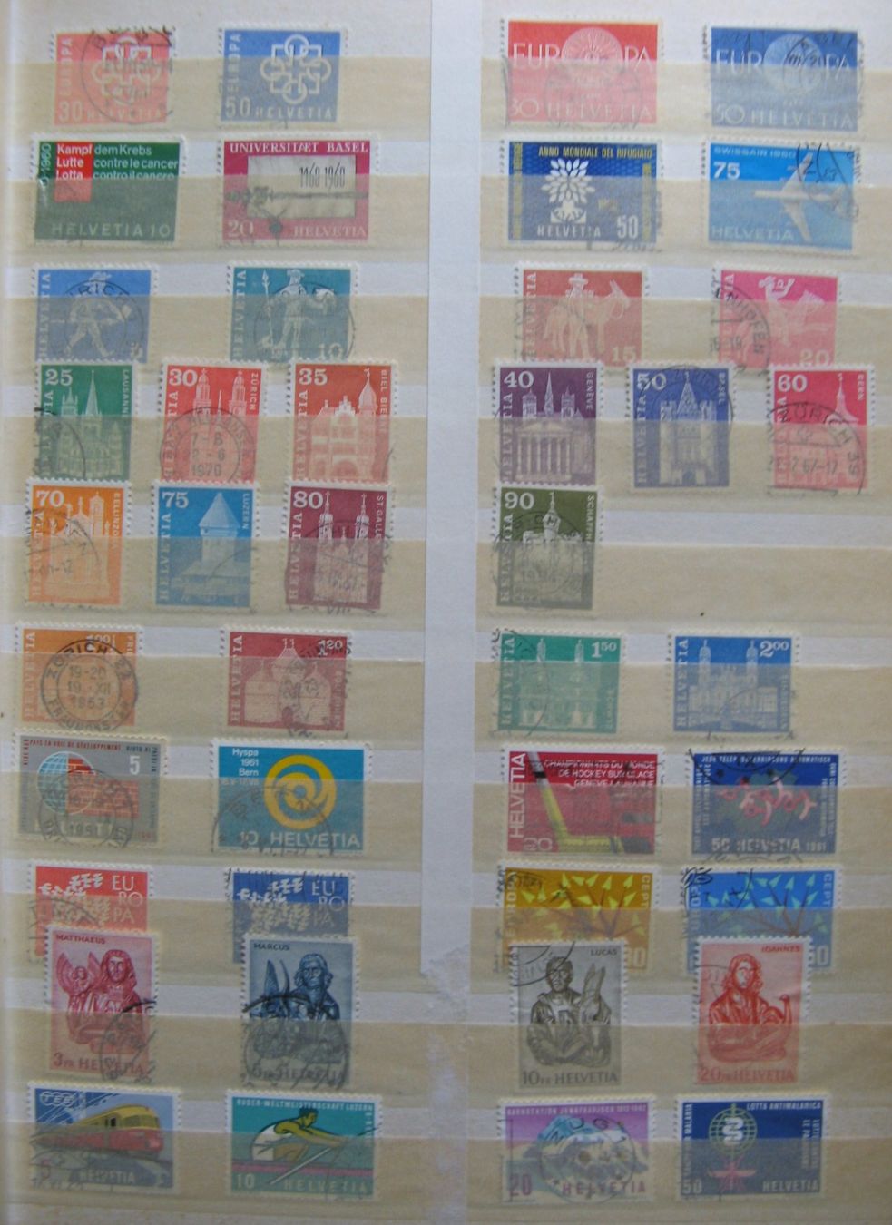 Alle Briefmarken: 1939 - 1976 Frei- und Werbemarken gestempelt – Gebraucht aus Frauenfeld von Interessent1 2