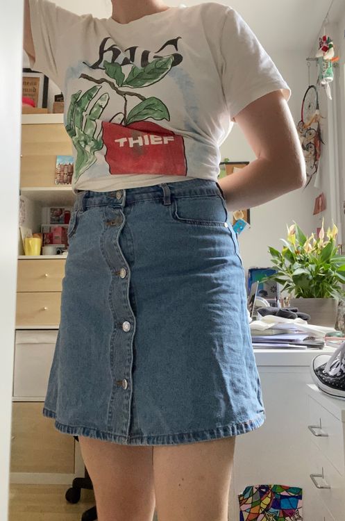 Manyakai Mädchen Jeansrock - Denim Rock Mit Elastischer Taille