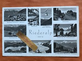 Alte Ansichtskarte Riederfurka Aletschgletscher, Rarität!