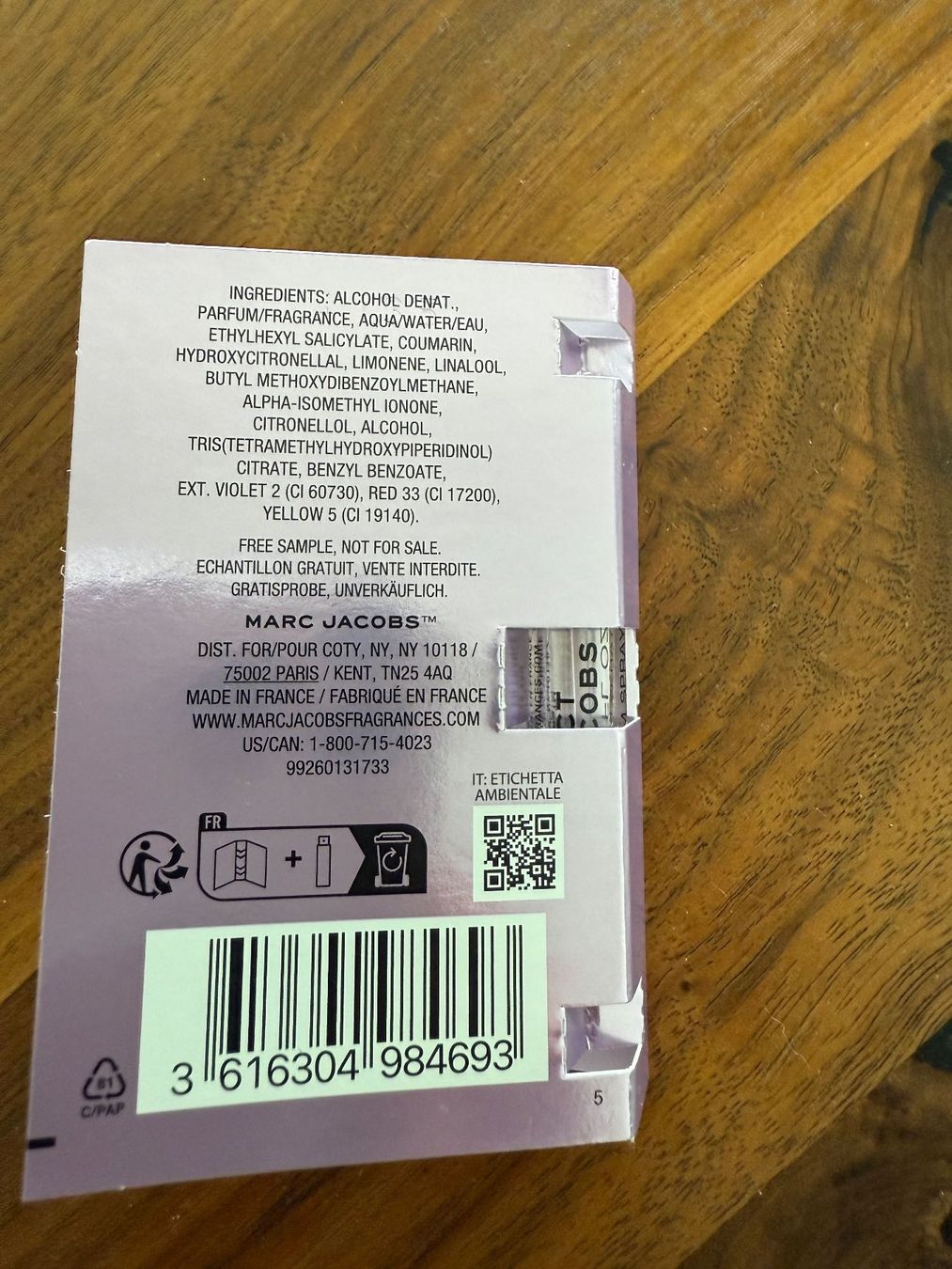 Marc Jacobs Profumi & Eau de Toilette: Marc Jacobs Perfect Elixir, neu, Duftprobe 1.4ml – Nuovo e nell'imballaggio originale da Wilen b. Wollerau venduto da rosmarin13 1