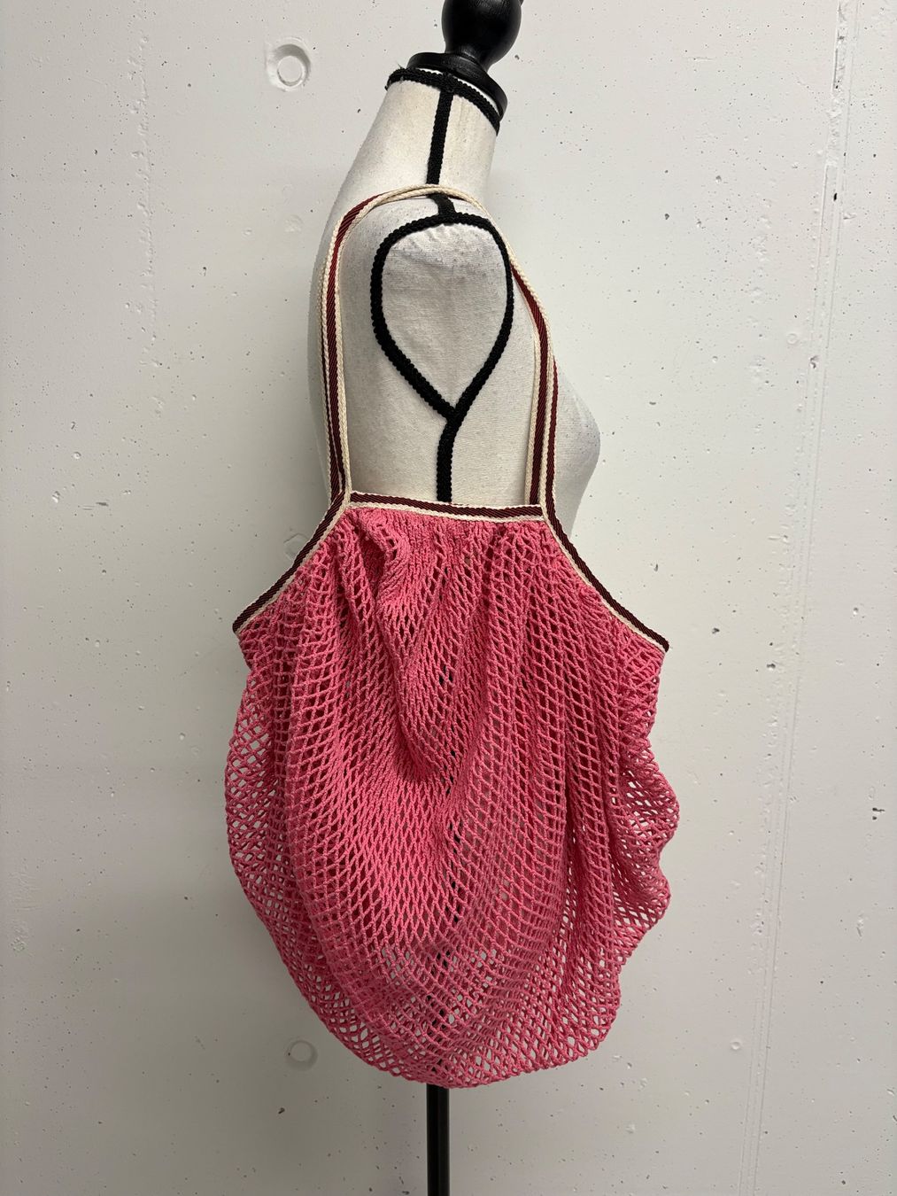 Becksöndergaard Borse da donna: Beck Söndergaard Netz Tasche Pink Baumwolle Beutel Tasche – Nuovo (secondo la descrizione) da Regensdorf venduto da secondchancefashion
