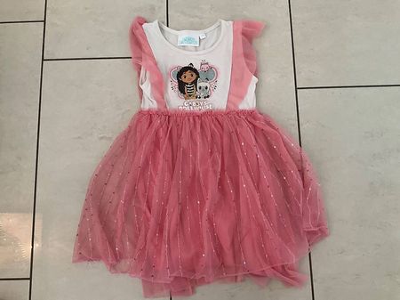 Sommerliches Kleid mit Glitzer, Grösse 110/116, Top Zustand
