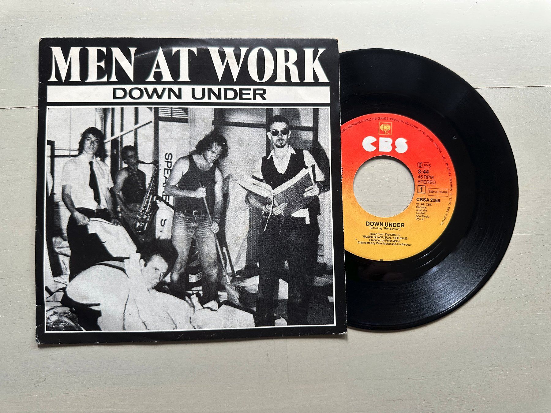 Dischi in vinile: MEN AT WORK tolle Single Kult 80's New Wave Down under – Usato da Basel venduto da Partridge