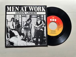 MEN AT WORK tolle Single Kult 80's New Wave Down under