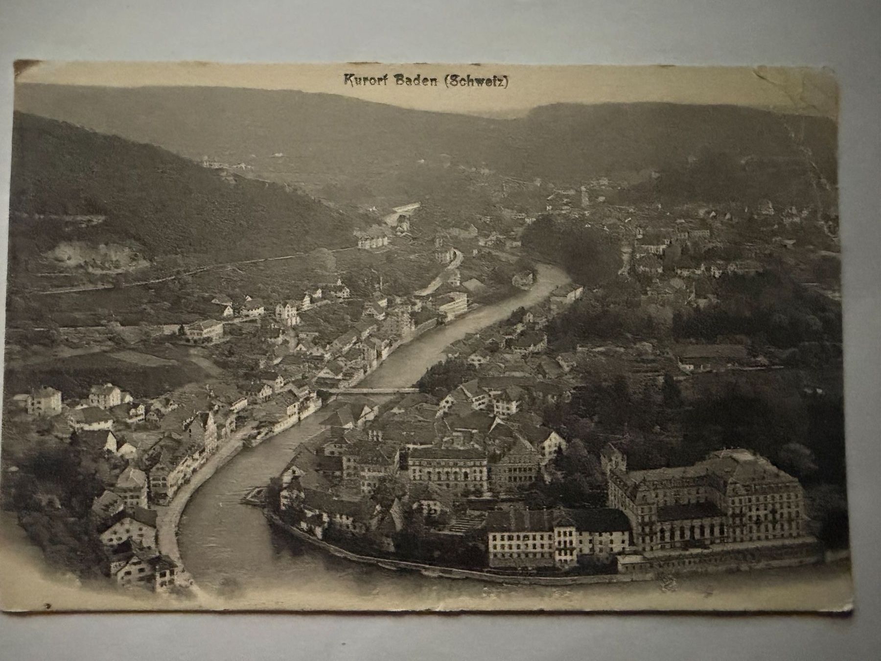 Ansichtskarten: BADEN - Kurort  - Ansichtskarte – Gebraucht aus Tegerfelden von siebenmacky