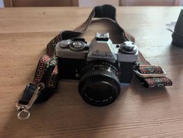 Minolta XD7 Analogkamera mit 2 Objektiven & Blitz