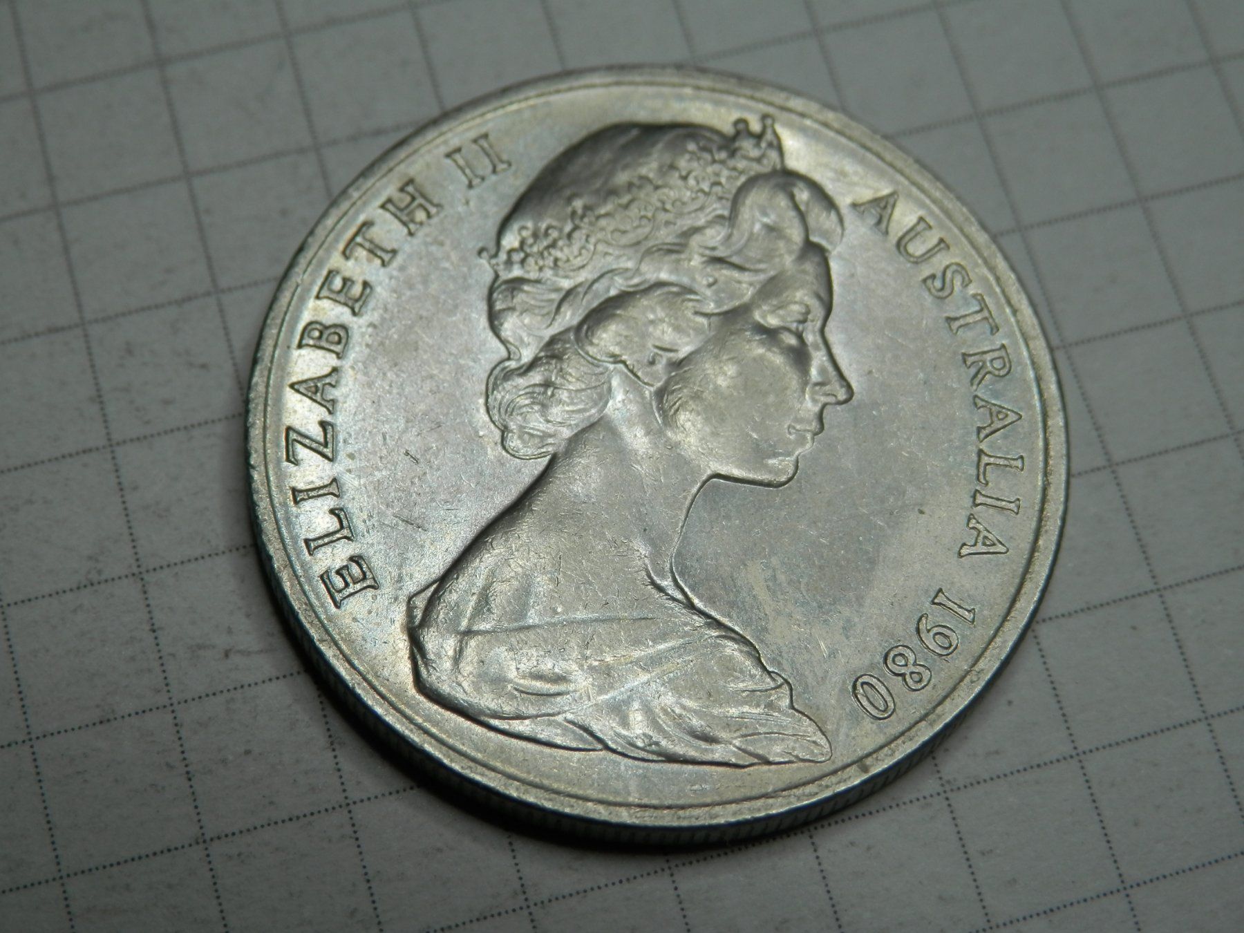 Alle Münzen: Australien 10 Cent, 1980 – Gebraucht aus Weiach von weiach81