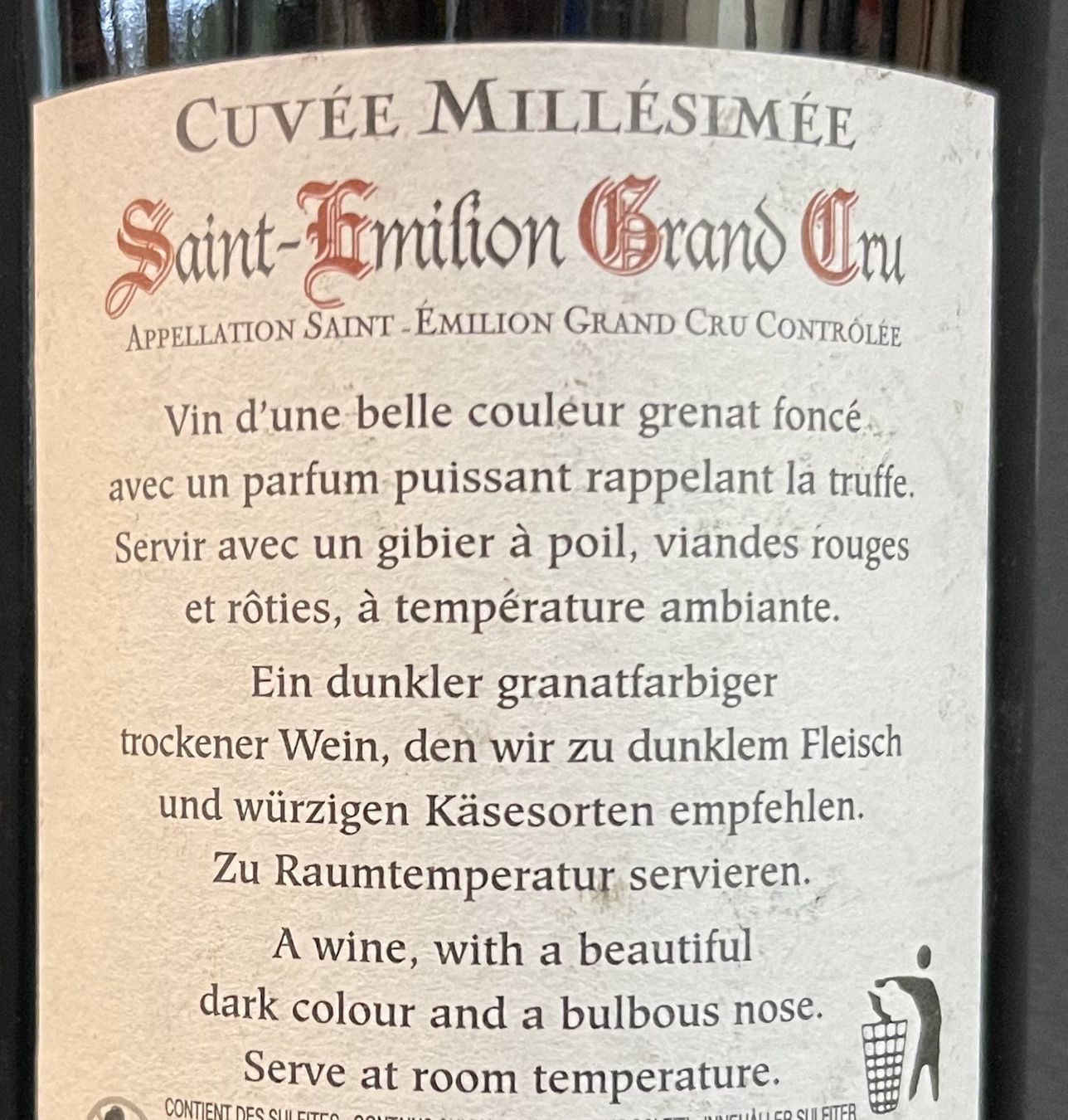 Vino: 2009 Tertre du Moulin Cuvée Millésimée – Nuovo e nell'imballaggio originale da Oftringen venduto da Vucki 2