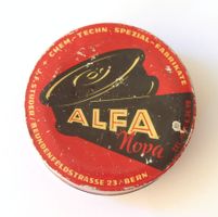 Antike Blechdose Farbband Alfa Nova Made in Switzerland