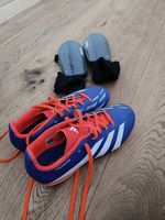 Fussballschuhe Gr. 36 und Schienbeinschoner 