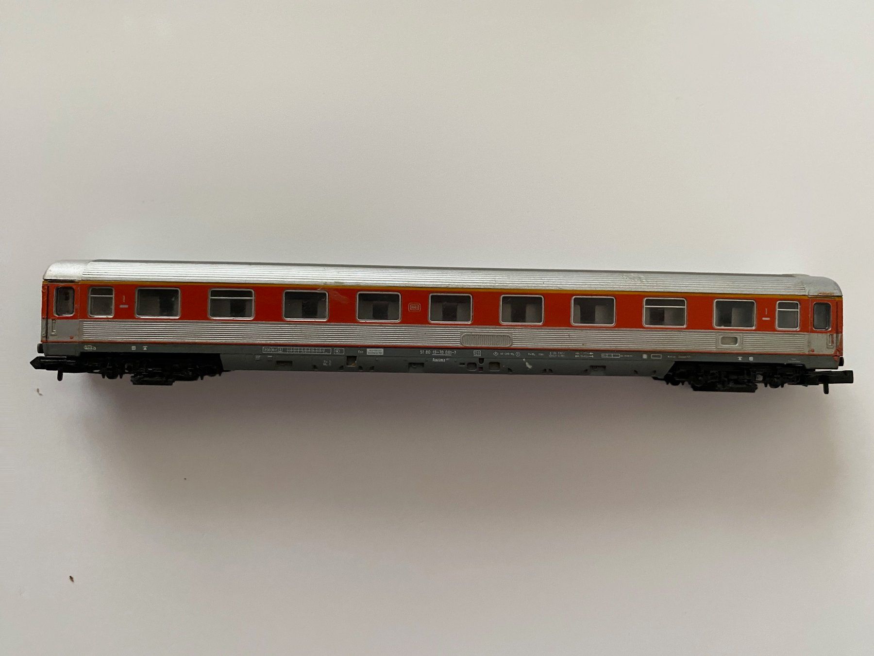 Fleischmann Modellini di ferrovie: DB Deutsche Bahn Waggon Fleischmann Spur N def. 406 – Difettoso da Kerzers venduto da tisyayasuBE 6